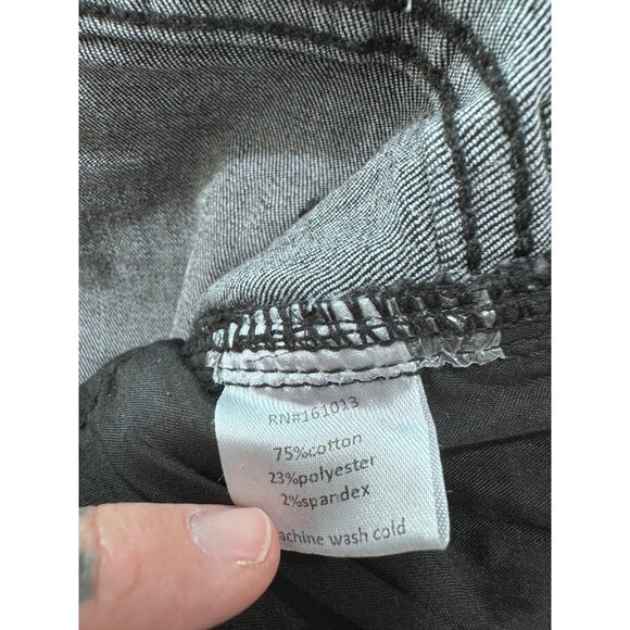 High noon ultra flare high waisted black denim jeans fairy‎ hippy size 32 - Picture 4 of 5